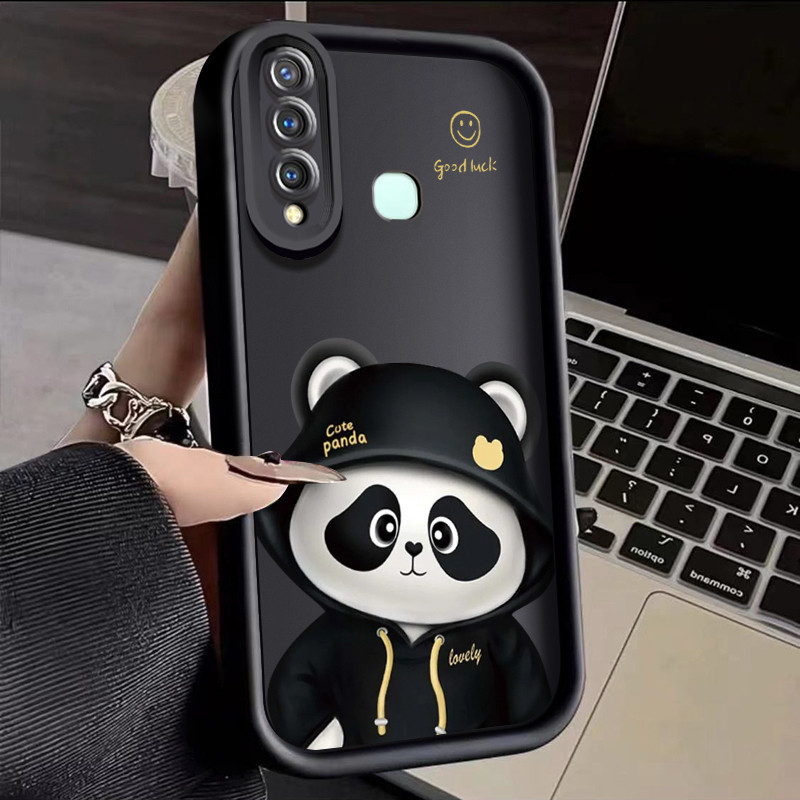 Casing Hp VIVO Y19 VIVO Y5s Case hp sarung Casing pola panda Kesing lucu paket penuh Casing anti dro