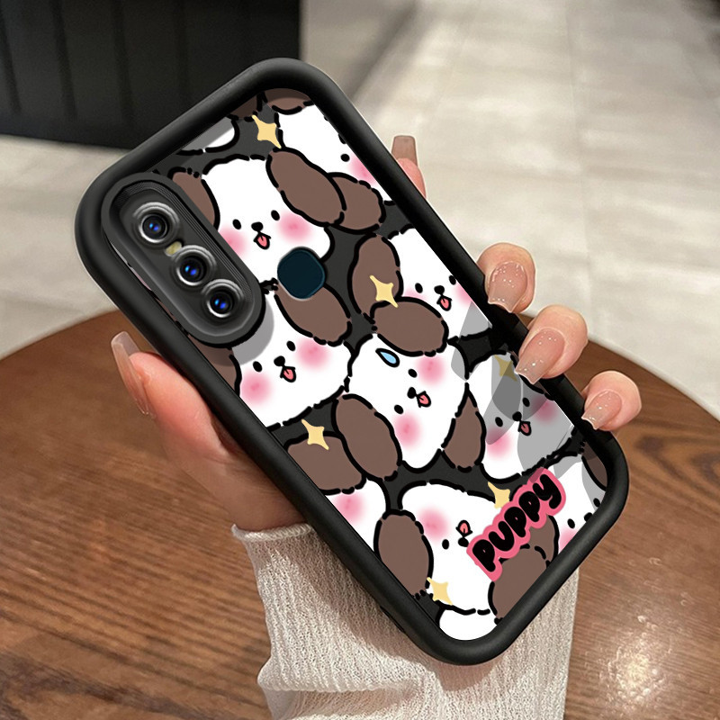 Casing Hp VIVO V15 Case Casing lunak silikon Anti Drop HP ponsel kartun imut Softcase anjing babi ke