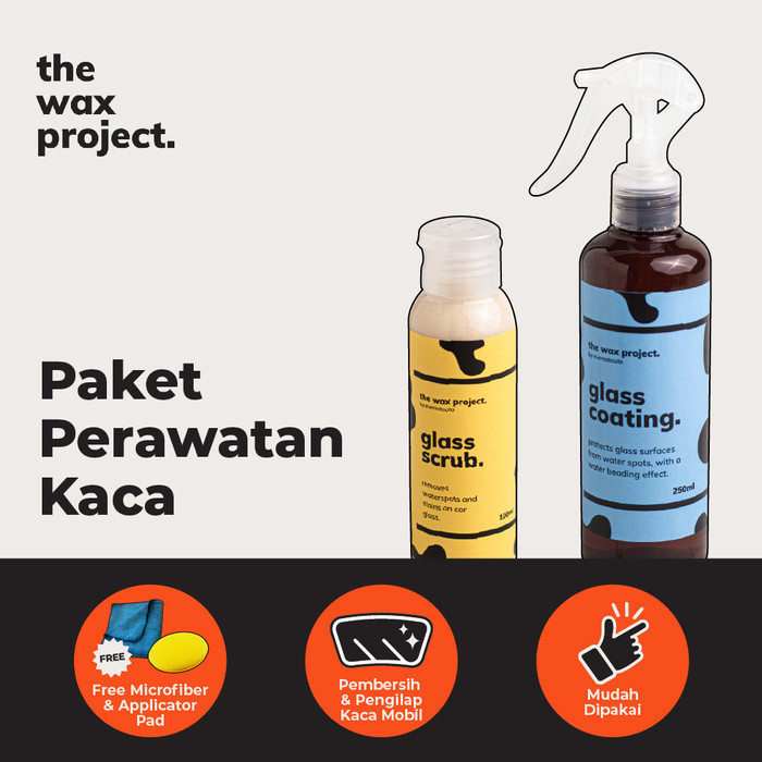Paket Perawatan Kaca Mobil - Pembersih Jamur Kaca Mobil & Coating Kaca