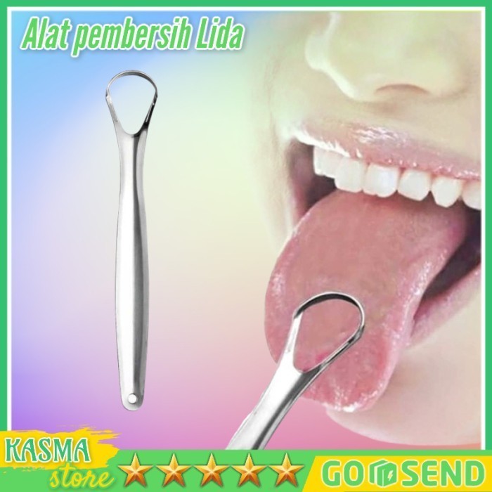 Sikat Pembersih Lidah Stainless Tongue Cleaner Alat Pembersih Lidah