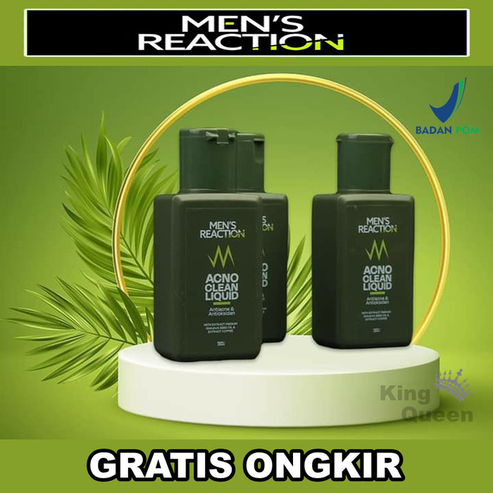 Sabun Jerawat Pria Mens Reaction Pembersih Pencerah Pemutih Wajah Pria