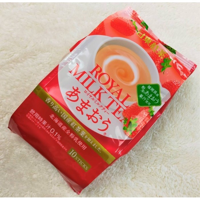 

$$$$] Royal Milk Tea Amaou (Strawberry Japan) 10 Stick