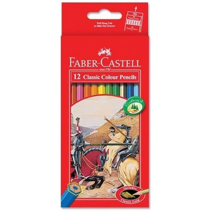 

Pensil Warna Faber Castell 12 Warna Panjang Classic ilmi__77