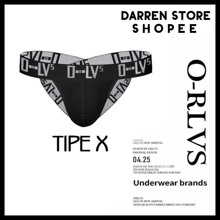 G STRING PRIA ORLVS / JOCKSTRAP PRIA ORLVS CELANA DALAM PRIA JOCKSTRAP TALI 4 - HITAM, L BEST