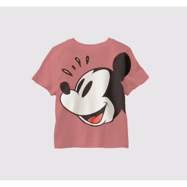 BAJU KAOS TSHIRT ZARA MICKEY MOUSE PINK ANAK LAKI LAKI/ PEREMPUAN
