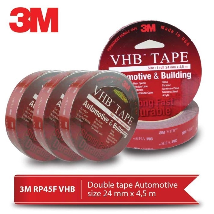 

3M VHB Double Tape Automotive size 24mm x 4.5m-7100007791 (Isi 10 Pcs) HRG DISKON