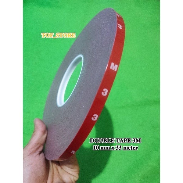 

JUAL Double tape 3M foam merah 10 mm x 33 meter