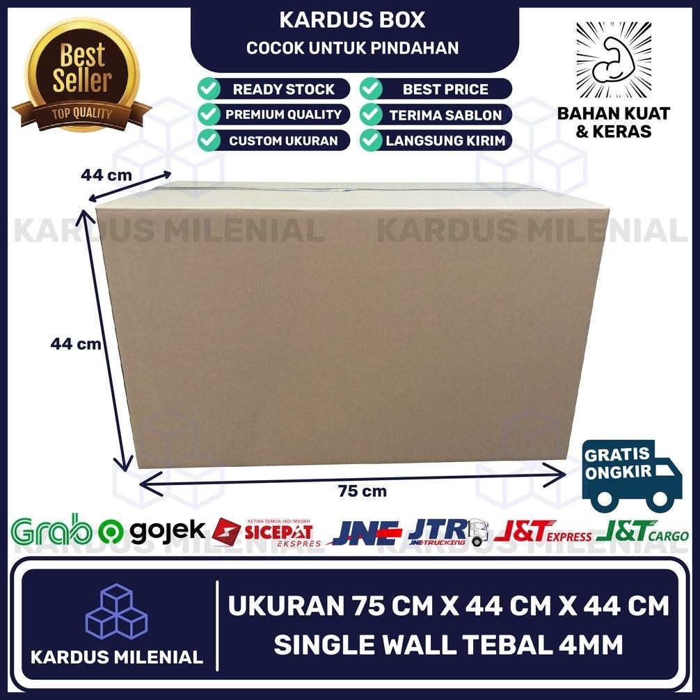 

Promo Terbatas" KARDUS BESAR JUMBO PACKING 75x44x44 COCOK UNTUK PINDAHAN RUMAH/KANTOR ||