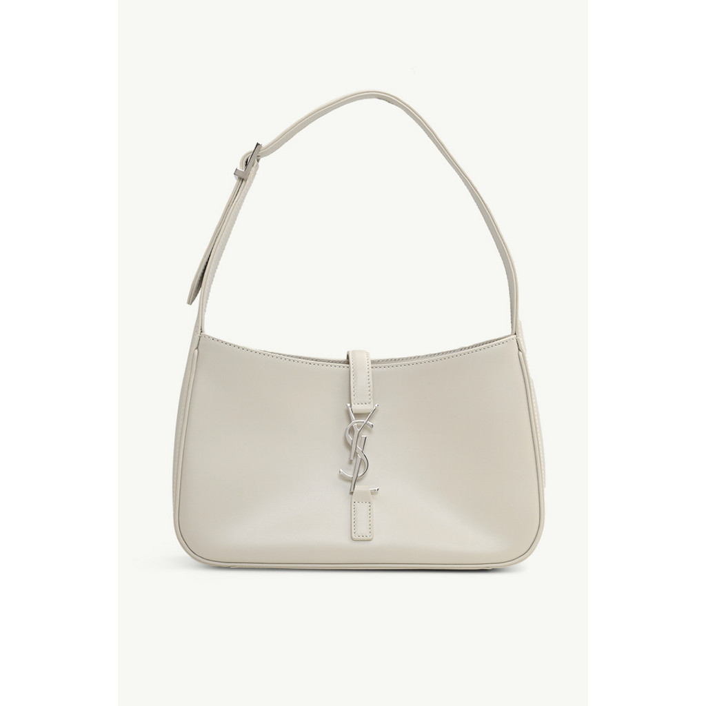 YVES SAINT LAURENT Le 5 A 7 Hobo Bag in Antique Vintage Shiny Leather SHW