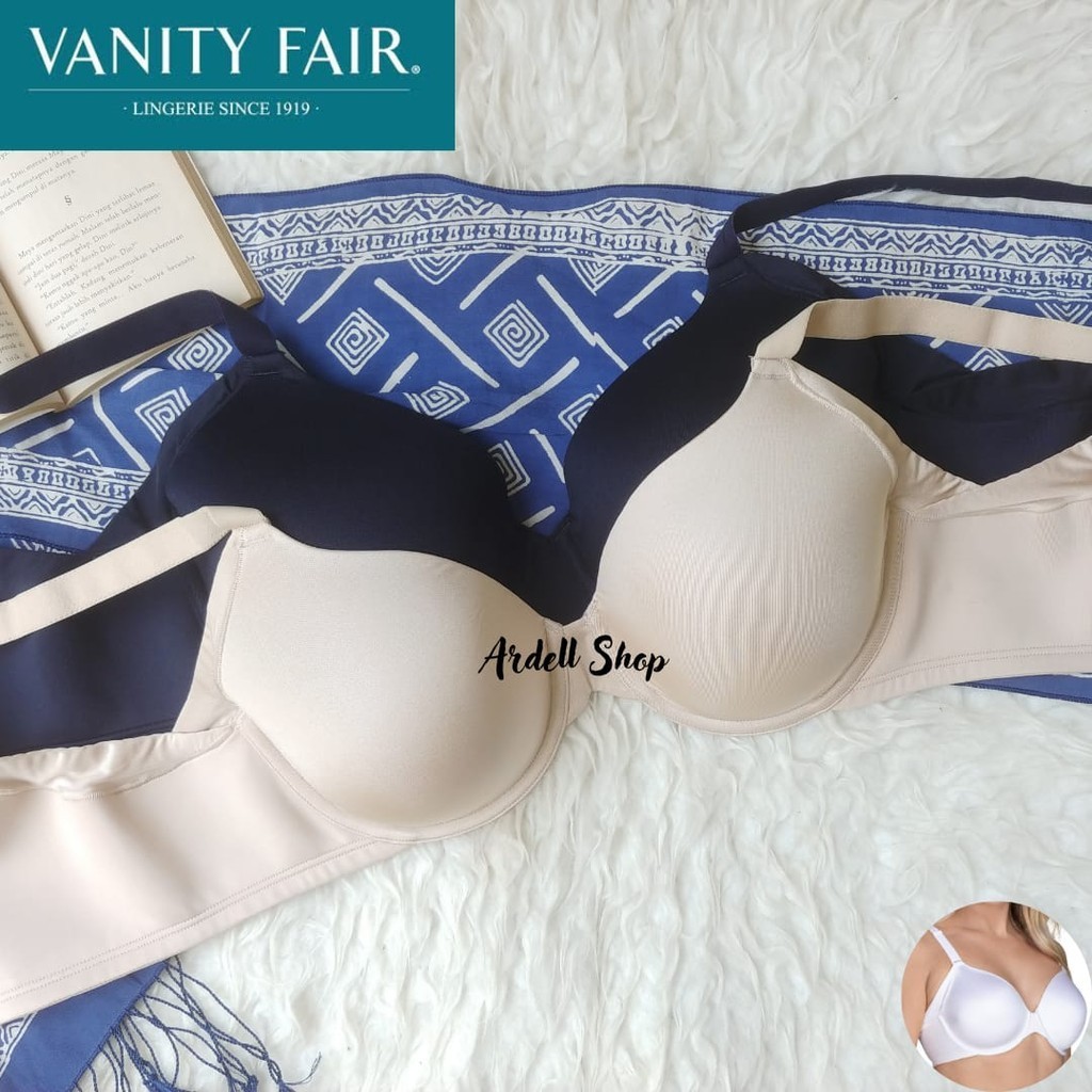 Bra Vanity Fair 76267 Full Cup Kawat Jumbo - Hitam / Cream 40E 42D - WW