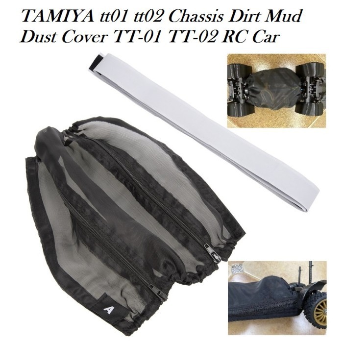 TAMIYA tt01 tt02 Chassis Dirt Mud Dust Cover TT-01 TT-02 RC Car