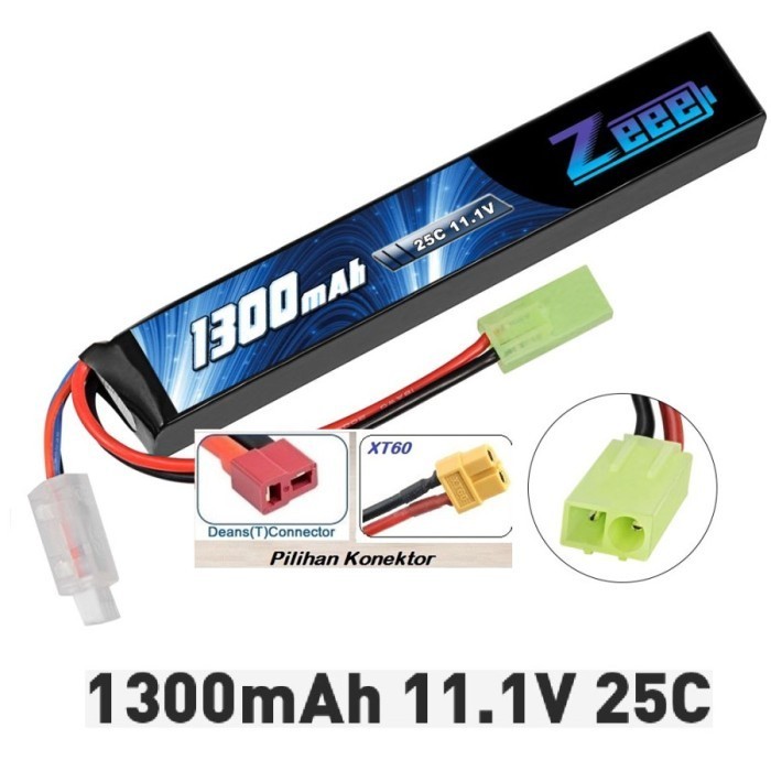 Zeee 1300mah 3s 11.1v 25C Lipo Battery AirSoft