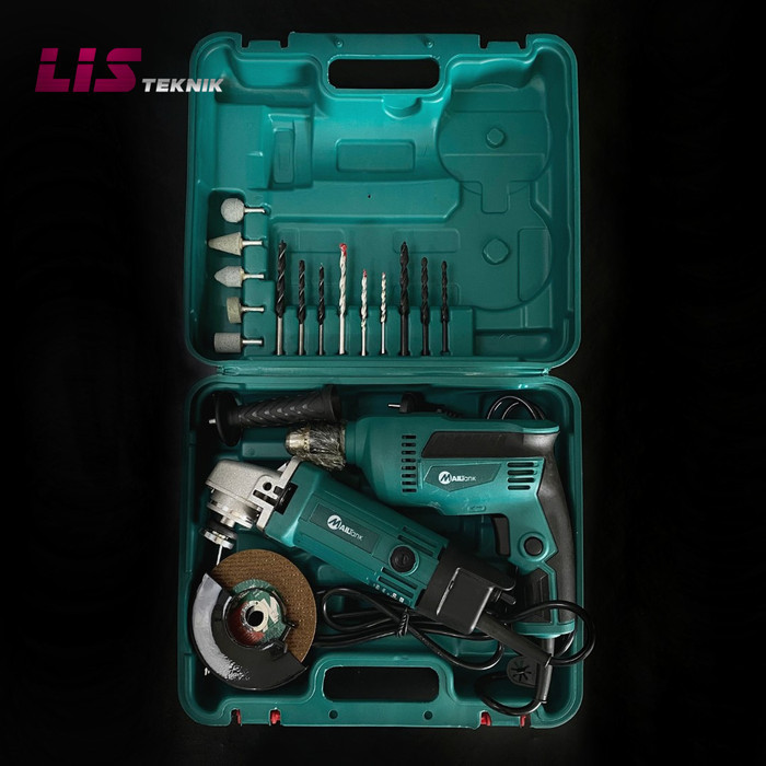 SET KOPER BOR LISTRIK 10MM/ IMPACT DRILL MESIN GERINDA TANGAN MAILTANK