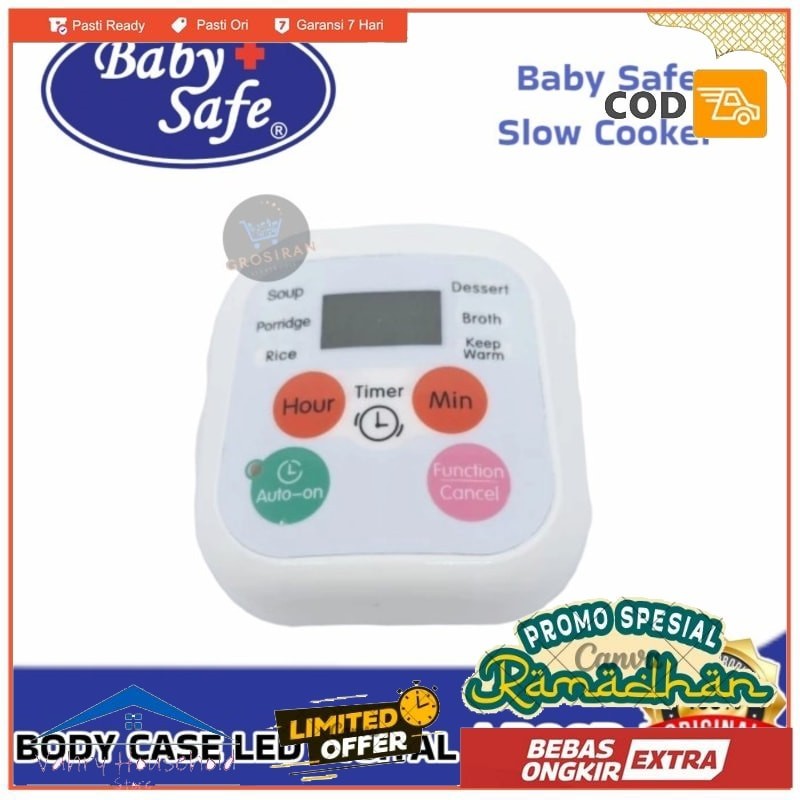 PANEL TOMBOL LCD Baby Safe Digital Slow Cooker LB06D LB 06D 15L ORI