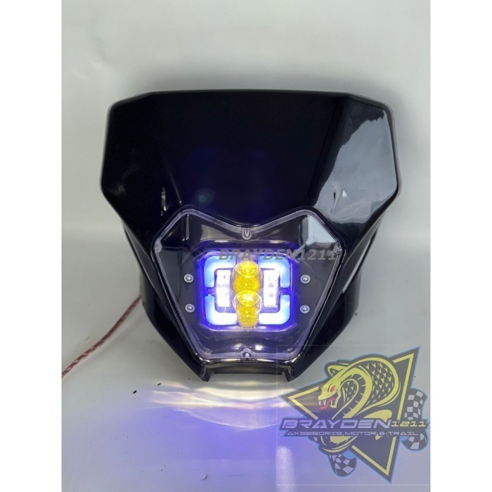 Headlamp Klx 230 / Batok Lampu Klx 230 / Lampu Depan Kx 230 Daymaker Harga Promo!!