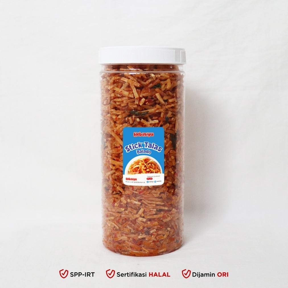 

POI Stick Talas Pedas Balado Enak Banget 500 Gram - Kemasan Toples 1300 ML TERLARIS