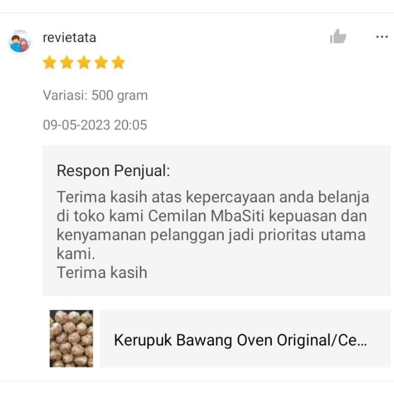 

POI Kerupuk Oven Original/Cemilan MbaSiti Kerupuk Oven 500 gram TERLARIS