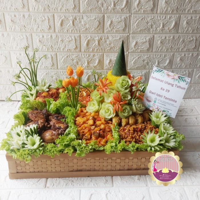 TAMPAH TUMPENG NAMPAN BAMBU JUMBO NAMPAN HAMPERS NASI TUMPENG