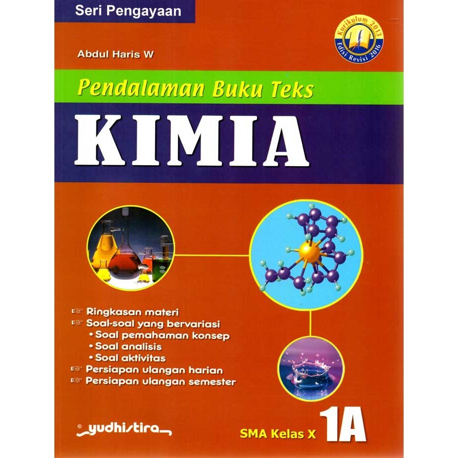 SMA Kelas X PBT Kimia Jilid 1A Semester 1 - Kurikulum 2013 Revisi