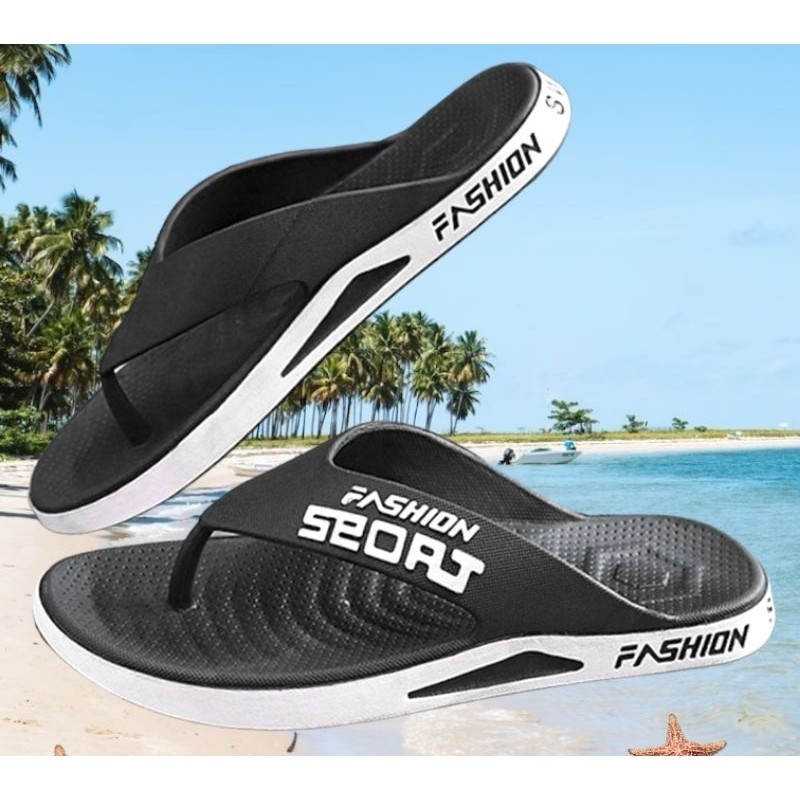 LEBARAN SALE 4.4 Sandal Cowok Sandal Jepit Pria Import Sendal Karet Jelly Viral Sandal Pantai