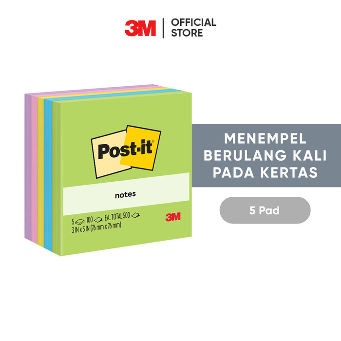 

Post-It Original Sticky Notes Floral Fantasy 654-5Uc 5 Pad 3X3
