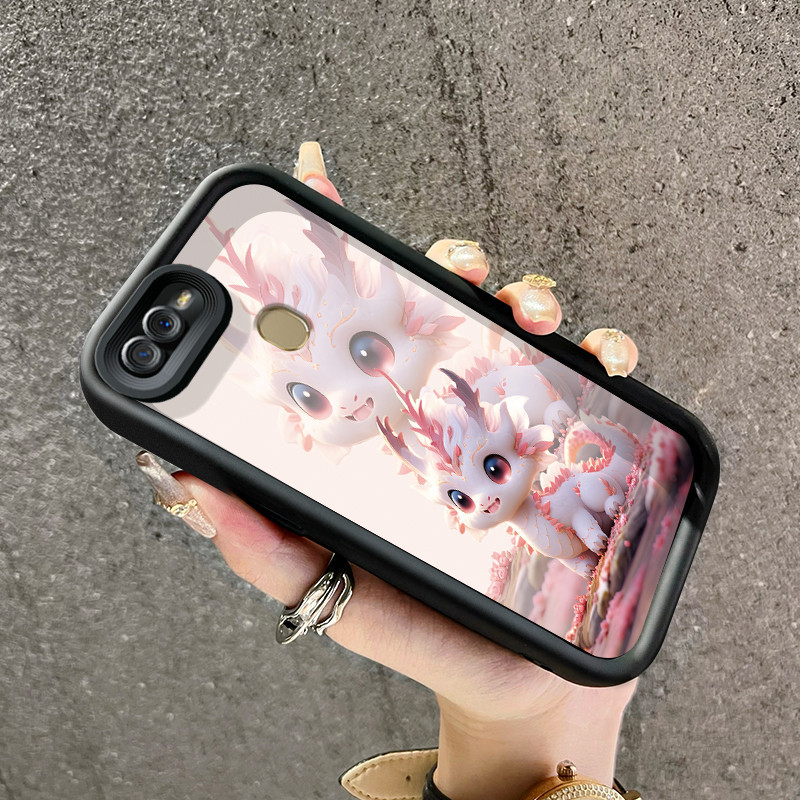Casing Hp OPPO A7 OPPO A5s OPPO A12 OPPO A12S A11k Case pola Pink Beast Casing HP baru lembut ganda 