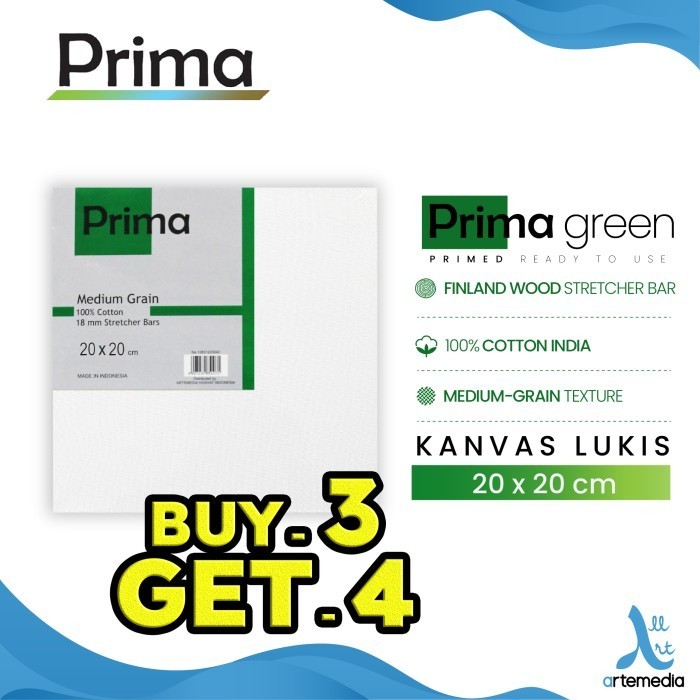 

Kanvas Lukis Prima Green 20X20Cm Cotton Canvas