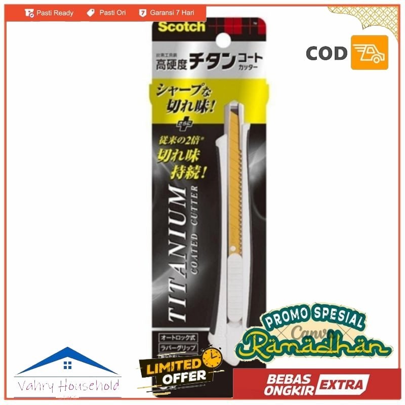 

Cutter Emas Scotch 3M Titanium Coated Cutter Blade Besar Kecil Refill - SIZE S