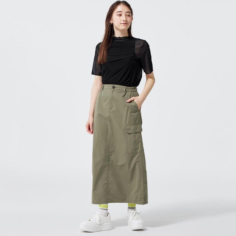GU CARGO SKIRT IN ARMY
