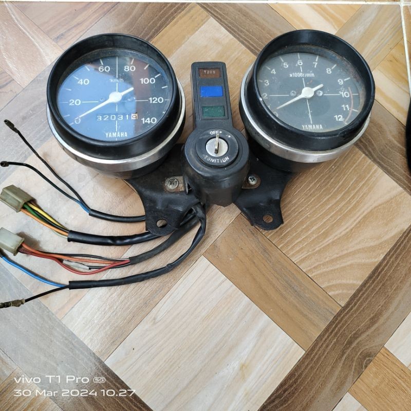 speedometer Yamaha rx-100 rx100 spedometer spidometer Tachometer odometer rpm km kilometer