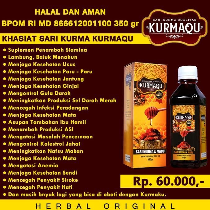

Madu - Madu Kurma - Kurma qu - Kurmaku Herbal - Madu Sari Kurma Asli P88L