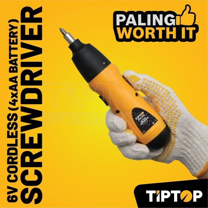 Tip Top Cordless Screwdriver / Obeng Baterai 6V (Bsd-060)