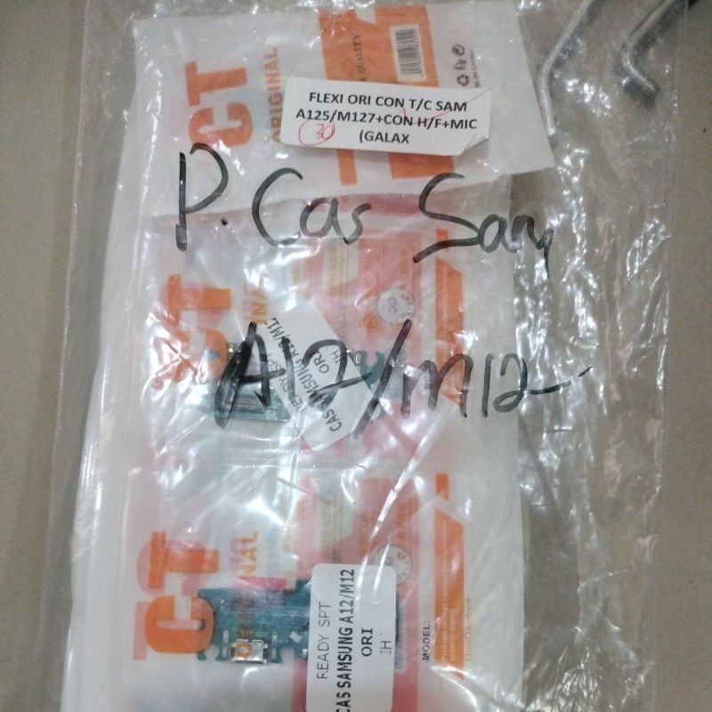 flx flexsibel papan conector cas samsung a12/m12 ori