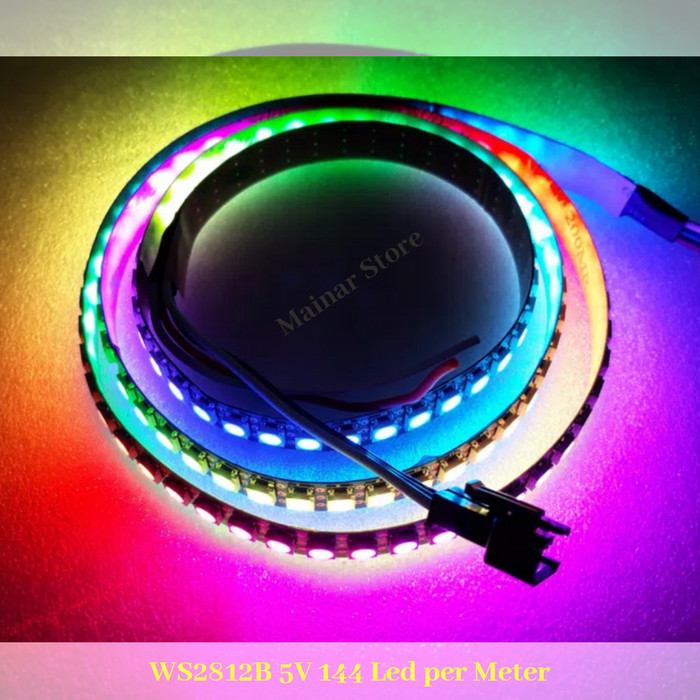 Rgb Smart Led Strip Ip30 Ws2812B Ws2812B 144 Mata Permeter (1Meter)