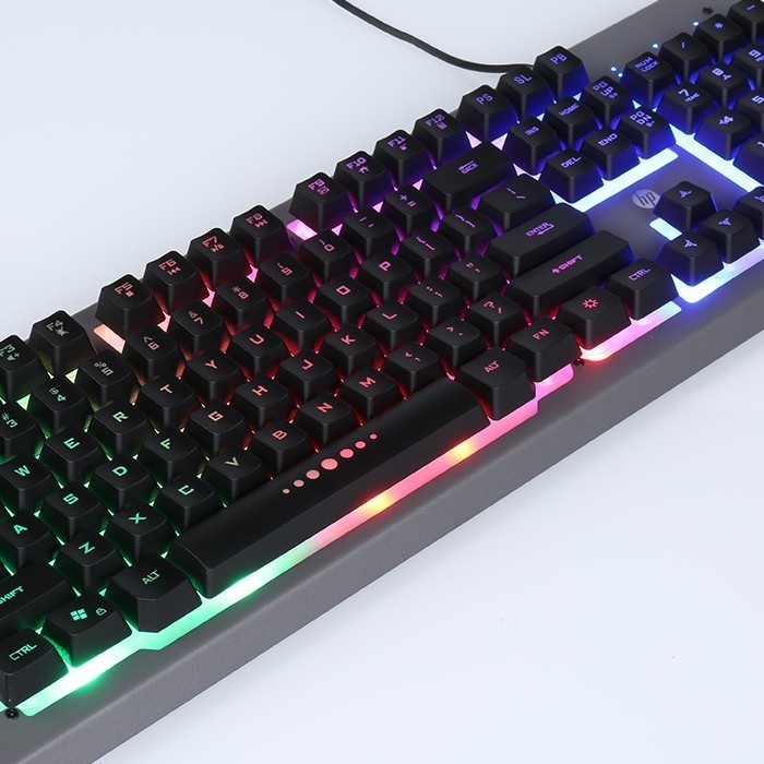 Keyboard Gaming / Gaming Keyboard Hp K100 - Rgb Membrane Keyboard Usb