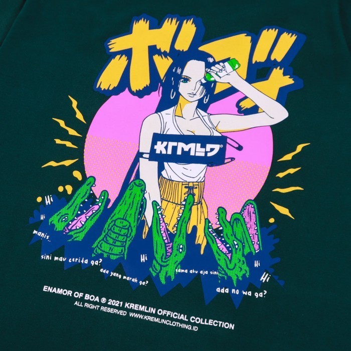 Kremlin T-Shirt Kaos Hijau Botol - Enamor Boa