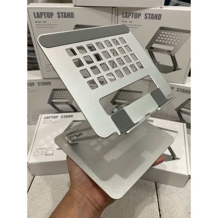 Stand Holder Ipad/Tablet Universal Standing Kasir Aluminium