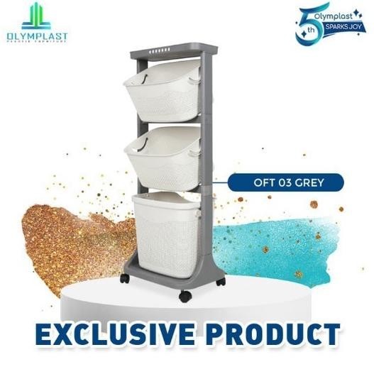 Rak Serbaguna Olymplast Rak Penyimpanan olymplast flexible trolley OFT / OLB / Rak Laundry Olymplast