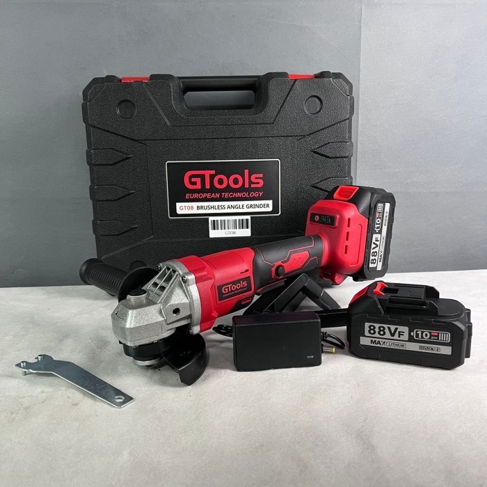 Mesin Gerinda Baterai Gtools Eropa Type Gt08 Cordless Angle Grinder