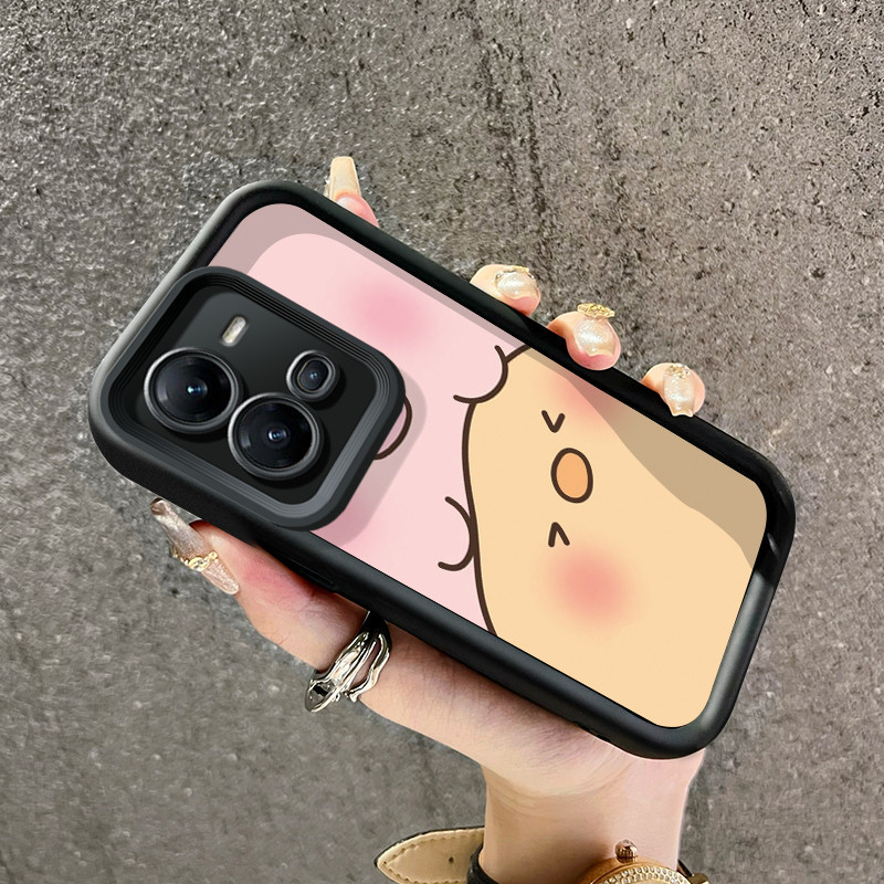 Casing Hp VIVO V25 5G VIVO V25E VIVO X80 Lite 5G Case pola beruang lucu dan babi Kesing ponsel casin