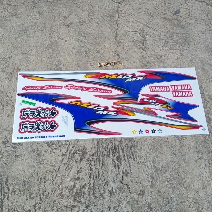 Striping Mio Mx Sporty Edition List Biru Made In Thailand