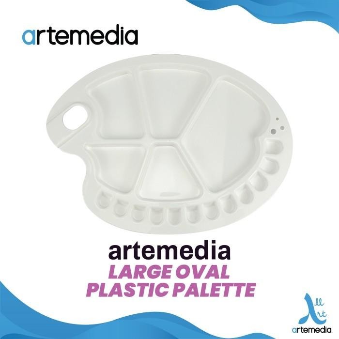 

Palet Lukis Artemedia Oval Plastic Palette Best Seller