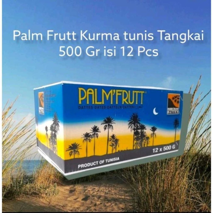 

Kurma Palm Fruit Perbox - isi 12 Pack x 500gr Palm Frut Fresh kurma