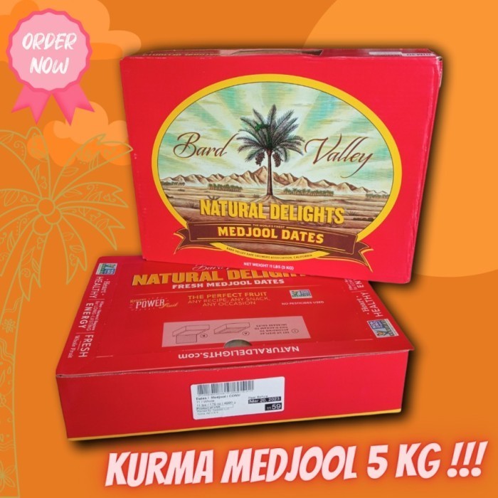 

Kurma Medjool Natural Delights Bard Valley USA Premium Dates 1dus 5kg