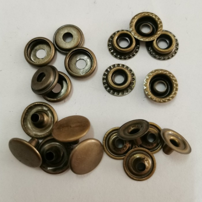 Kancing Cetet Besi 15Mm Kancing Jaket 7050 Antigold5Gross