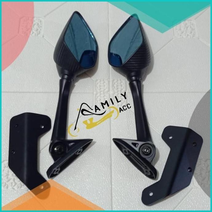 Spion R25 panjang lipat kaca biru plus breket spion untuk yamaha Nmax