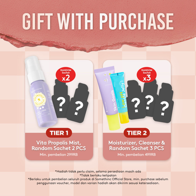 SOMETHINC [2 PCS] Paket Party-Proof Duo (Hooman Loose Powder + Powder Brush)