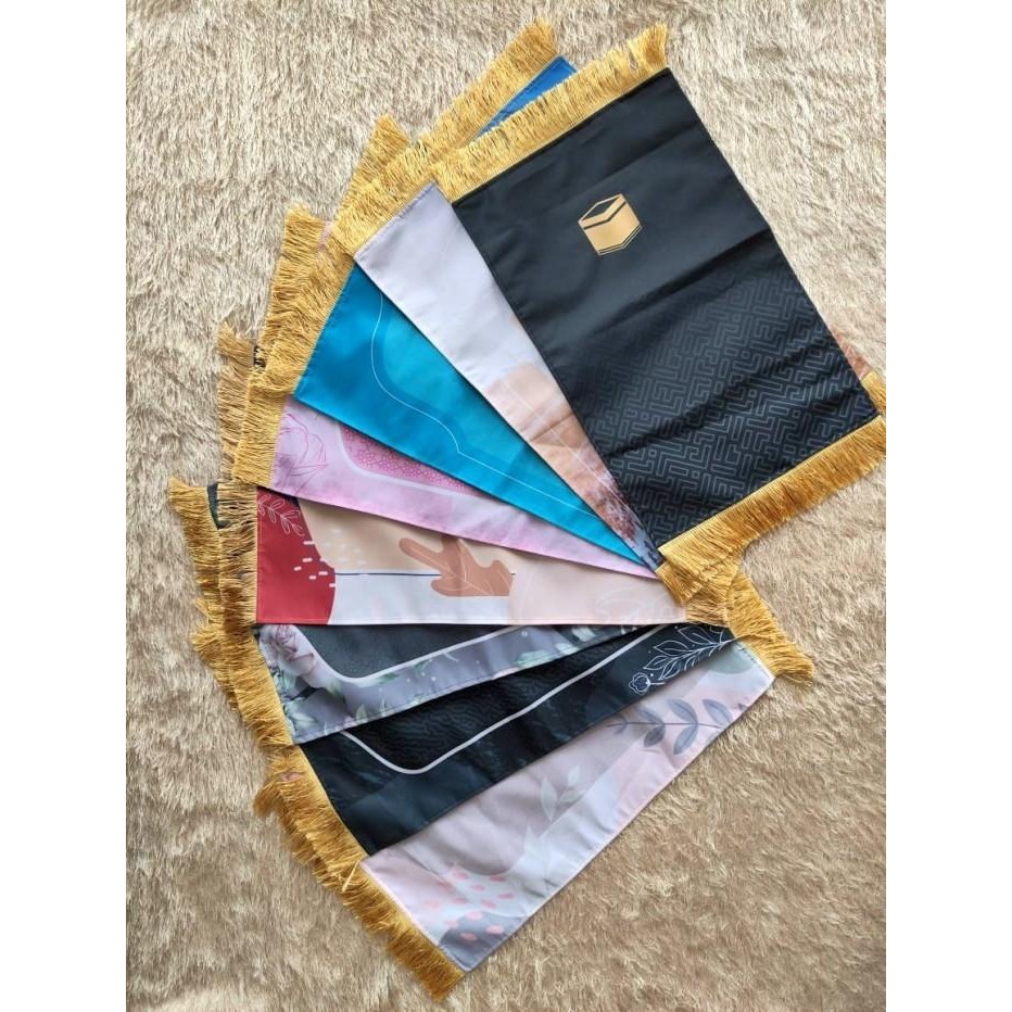 BISA COD - SAJADAH TRAVEL PRINT UNTUK SUJUD