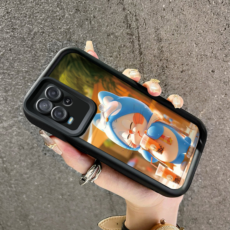 Casing Hp OPPO A54 Case HP Doraemon pola desain baru Casing lensa kamera Softcase genggam silikon Ke