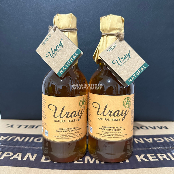 

Madu Uray Grade A+ Natural Honey Madu Lebah Ala 450Gr